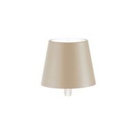lampara led poldina stopper de zafferano recargable y portatil color arena con bateria hasta 12 horas