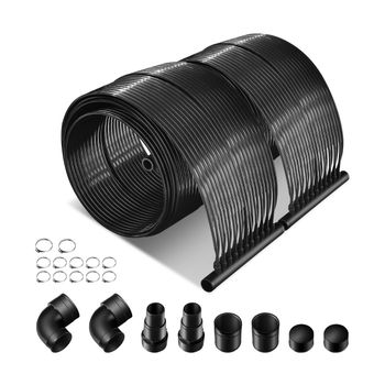 Costway Calentador Solar 3 x 0,75 m para Piscinas Elevadas y Enterradas de Material PE Resistente a la Intemperie