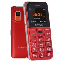movil myphone halo easy 2g 17 gris rojo sim unica