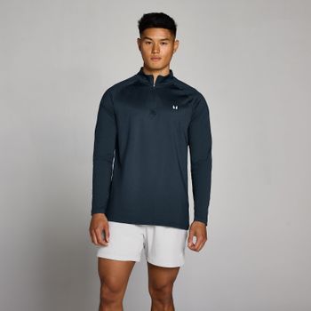 Camiseta de entrenamiento con cremallera 1/4 para hombre de MP - Azul marino oscuro - M