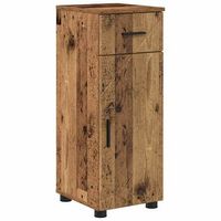 gabinete de bano  armario de bano con cajon madera vieja 30 x 35 x 80 cm