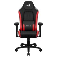 aerocool crown silla gaming cuero rojo