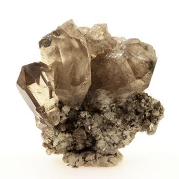 Cuarzo De Humo - Piedra Natural De Francia, Chamonix - Curación Y Protección Pierre, Energía Terrenal | 121.2 Ct - Certificado De Autenticidad