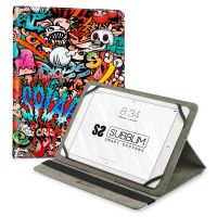 subblim trendy case graffiti funda universal para tablet hasta 101