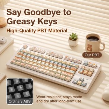 Nuevas Teclas PBT de 120 Teclas, Teclas Retroiluminadas con Grabado Lateral, Perfil CHERRY, PBT de Doble Inyección, 5 Sublimaciones, Duraderas, Resistentes al Aceite, Elegantes