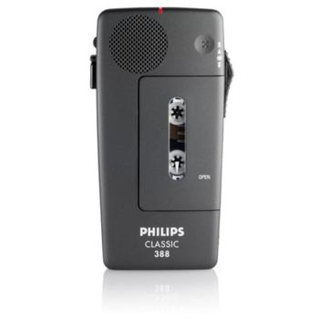 Dictáfono Philips Pocket Memo Classic 388 Analógico Negro Recargable