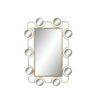 Espejo Metal Pvc 70x2x100 Dorado