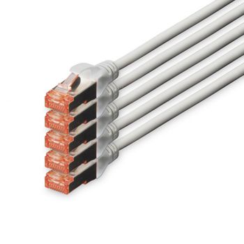 Digitus Cable de Red S-FTP Cat. 6 LSZH 10m Gris 5 Unidades