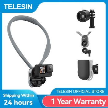 TELESIN soporte magnético de silicona de liberación rápida para GoPro Hero Insta360 DJI Osmo accesorios de Cámara de Acción
