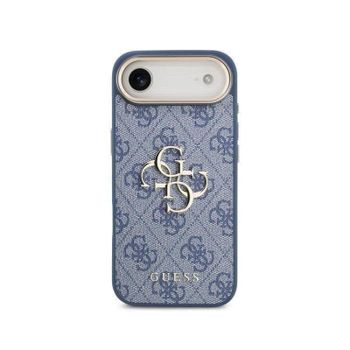 Funda para móvil Guess Air rígida azul con logo dorado para iPhone 4G
