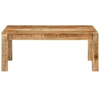 mesa de centro de madera maciza mango 100x55x40 cm