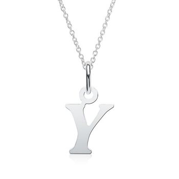 Cadena letra Y plata 925