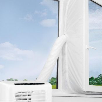Cecotec Acople Cubierta Aislante Universal de Ventanas para Aire Acondicionado Portátil 230x35cm. 100% Poliéster
