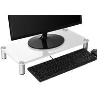 connected essenitals monitor stand - white white