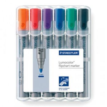 Staedtler Lumocolor Flipchart Marker Bullet Tip Atd PK6