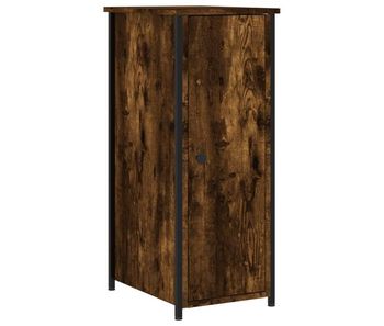 Vidaxl mesita de noche madera de ingeniería roble ahumado 32x42x80 cm