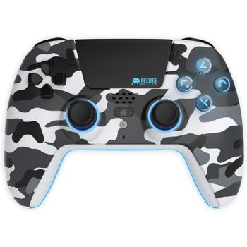 Mando de juego Trade Invaders White Camo Bluetooth PS5 LED Retroiluminado 12,5h