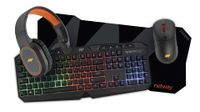 kit netway gaming xks600 auriculares btratontecladoalfom xl combo