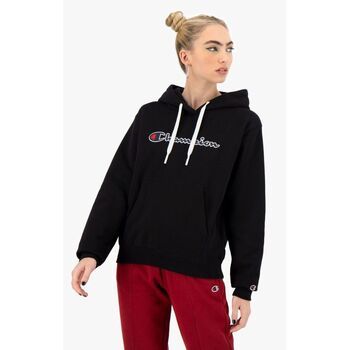 Champion Jersey Felpa Cappuccio Logo Nero 114461 para mujer