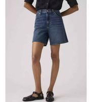 levis para mujer a9311-0029 shorts baggy azul denim 26 casual algodon