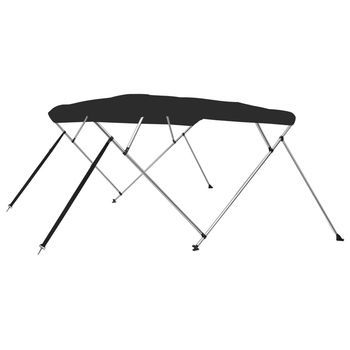 Toldo Bimini De 4 Arcos Gris 243x196x137 Cm Vidaxl