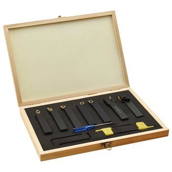 Set De Herramientas De Torneado Indexable 12 Pzas 16x16mm 100mm Vidaxl