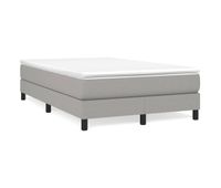 estructura de cama box spring tela gris claro 120x200 cm