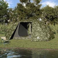 tienda de pesca - exterior - poliester y fibra de vidrio - camuflaje 514x465x187cm