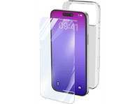 funda  protector pantalla - cellularline protection kit para apple iphone 17 pro max ultrarresistente transparente