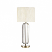 sobremesa mansonia e27 cuero beige
