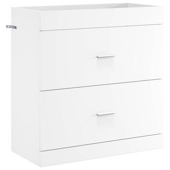 Gabinete De Baño Debajo Del Lavabo Blanco 78,5 X 37,5 X 81 Cm Vidaxl