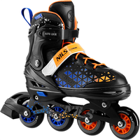 nh18190a patines en linea brave 4en1 azul-naranja talla m m34-38 con ym