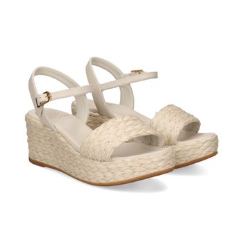 Unisa Sandalias Cuña Mujer - Blanco Talla 41