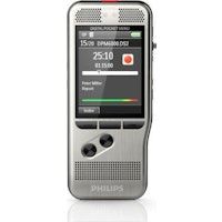 Philips DPM6000 Tarjeta flash Negro, Plata dictáfo