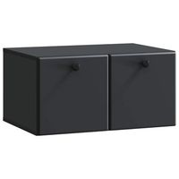 mueble de tv de pared 595 x 41 x 30 cm negro vidaxl