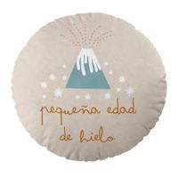cojin redondo infantil con relleno edaddehielo 40 cm de diametro fabricado en espana