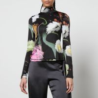 stine goya estelle floral-print stretch-jersey top - xss