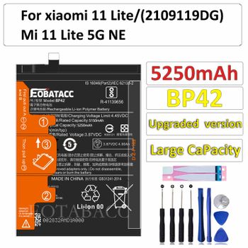 EOTABACC 100% nueva batería Original BP42 5250mAh para XIAOMI 11 Lite/Mi 11 Lite 5G NE/ 2109119 Batería DG + Herramientas