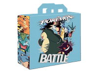 bolsa - sherwood pokemon battle de rafia 45x40 cm