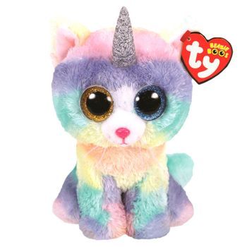 Peluche Ty Beanie Boos Heather Cat With Horn 15cm