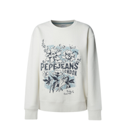 pepe jeans para mujer pl5800023 sudadera beda blanco roto s casual algodon