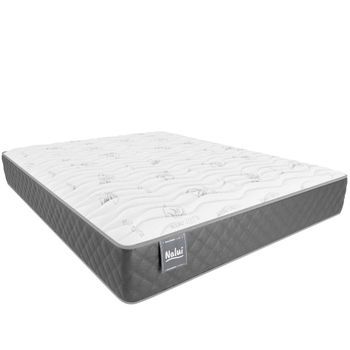 Colchón Viscoelástico 105x180 Cm Multicapa Con Núcleo Gravityfoam, Firmeza Alta, Reversible, Transpirable. Nalui Mulhacén Dualsense Gris
