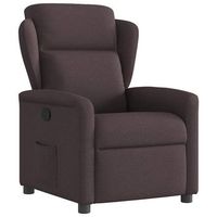 sillon de salon  silla  sillon reclinable de tela marron oscuro cfw769647