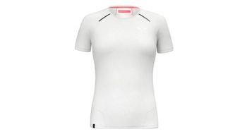 Camiseta de mujer salewa pedroc dry hybrid blanca