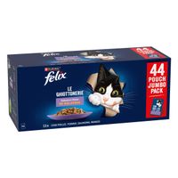 felix fantastic 88 x 85 g - jumbopack - pollo vacuno atun y salmon