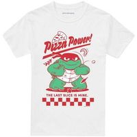 dessins animes camiseta pizza power para mujer