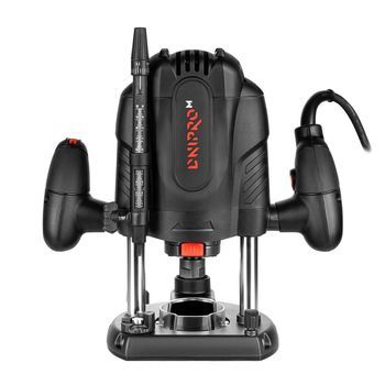 Fresadora Para Madera 1800w, Diámetro 6,8 Y 12 Mm, 60 Mm De Altura De Corte, Velocidad Regulable,incluidos Accesorios