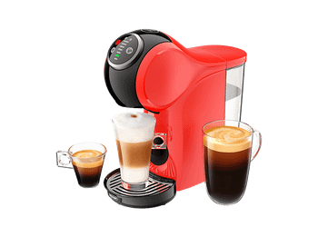 Cafetera de cápsulas - De'Longhi Nescafé Dolce Gusto Genio S Plus EDG315.R, 1600 W, 15 bar, 0.8 l, Sistema Thermoblock, Calentamiento 30 s, Conrol LED