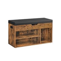 banco zapatero con asiento acolchado
