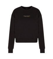 ax armani exchange para mujer xw001451af10830mc021 sudadera regular fit negro m casual algodon manga larga